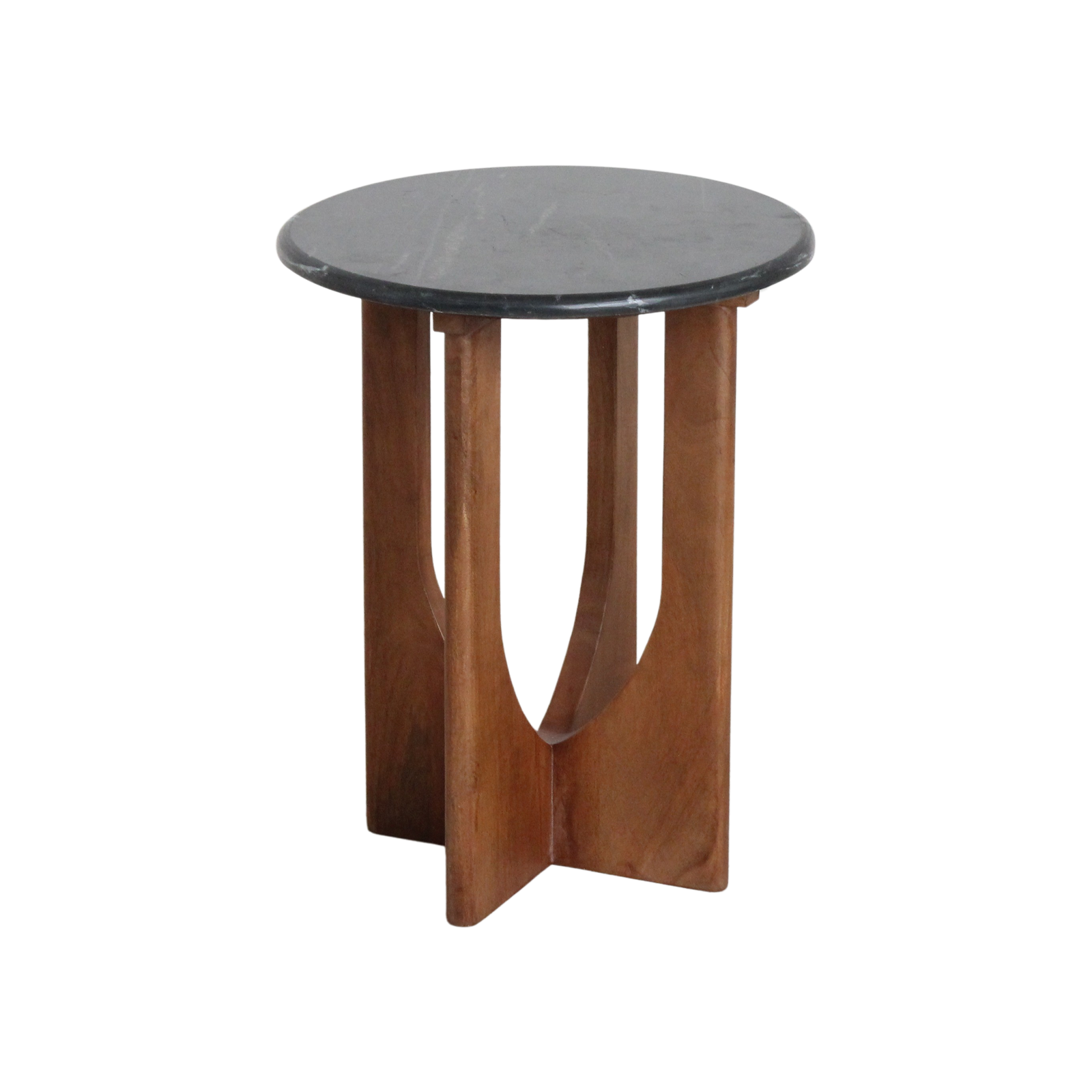 Brunei Marmeren Bijzettafel Zwart