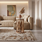 Atjeh Marmeren Bijzettafel Wit