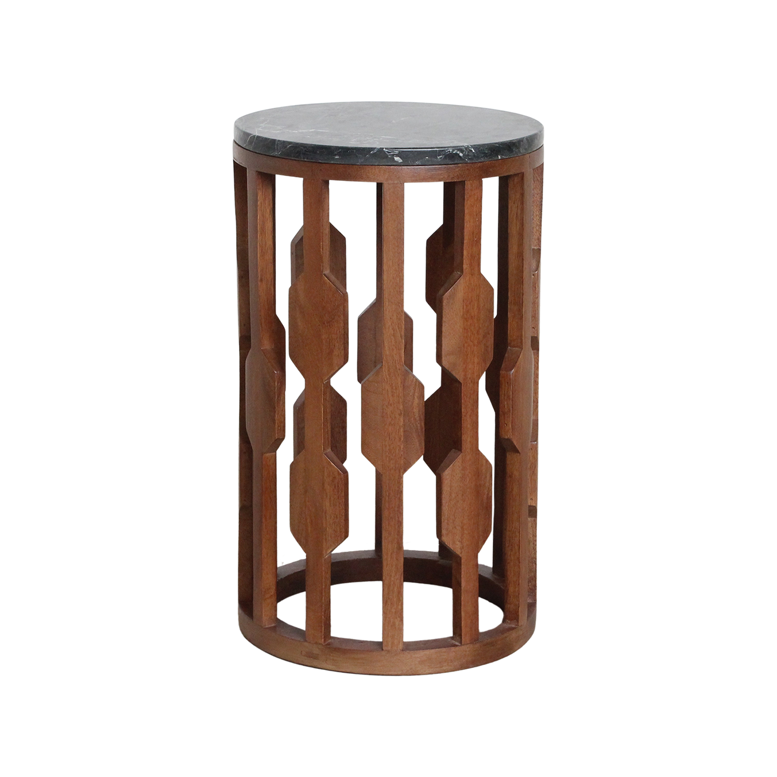 Brunei Marmeren Bijzettafel Zwart