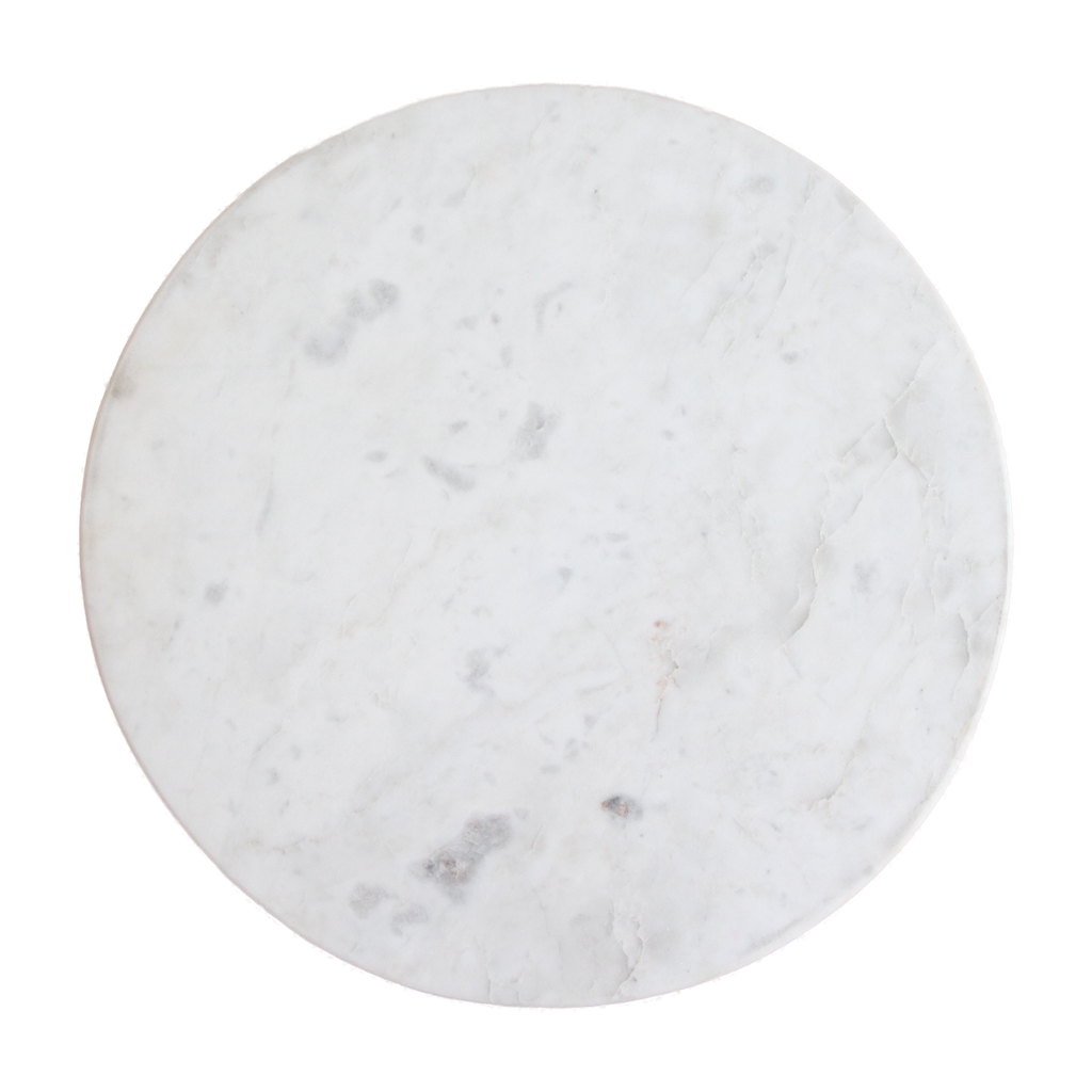 Malakka Marmeren Bijzettafel Wit