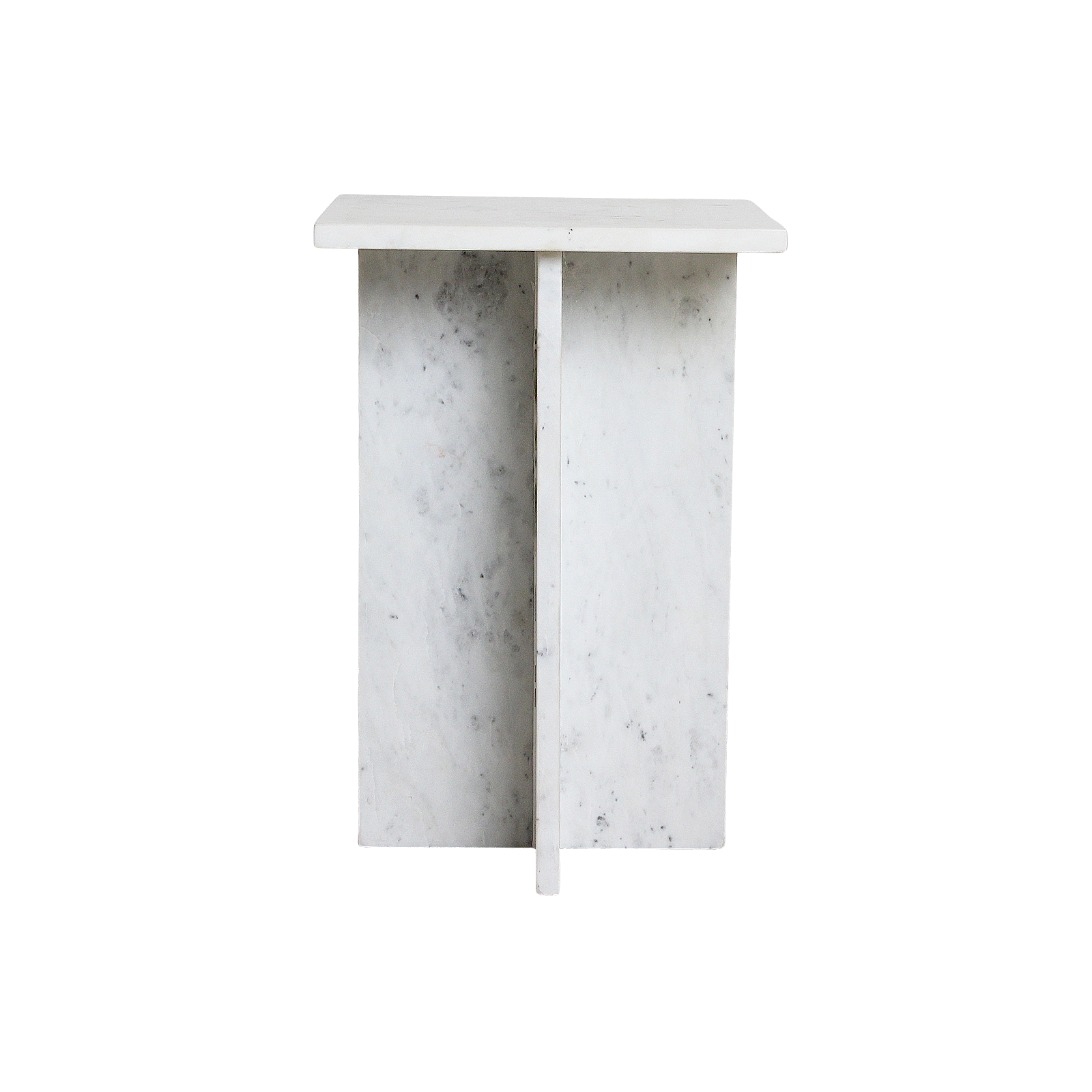 Beijing Marmeren Bijzettafel Wit