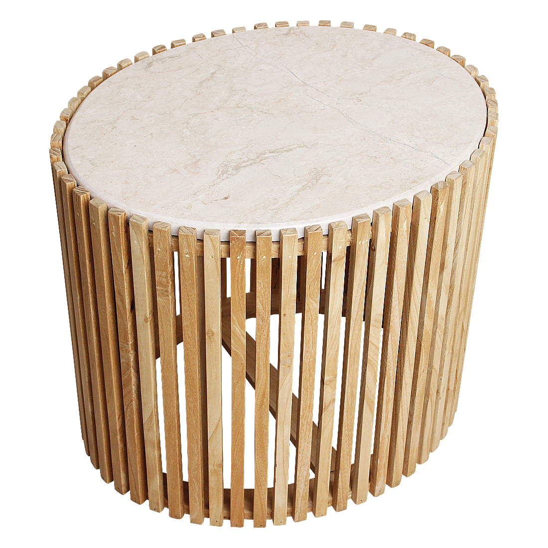 Infinity Ovale Marmeren Bijzettafel