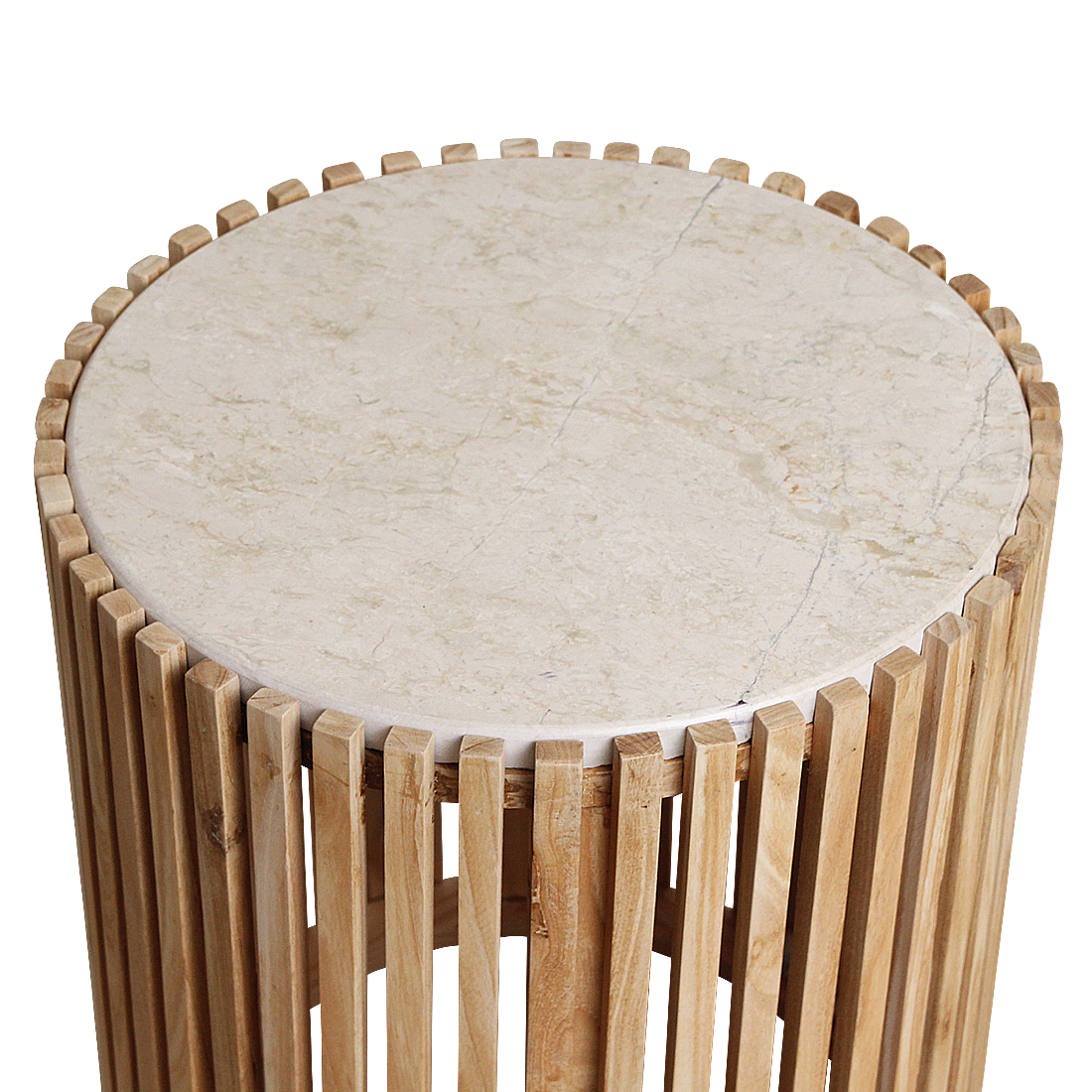 Infinity ronde marmeren bijzettafel